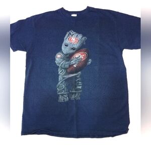 NWOT Baby Groot San Francisco 49ers NFL Football T-shirt Unisex